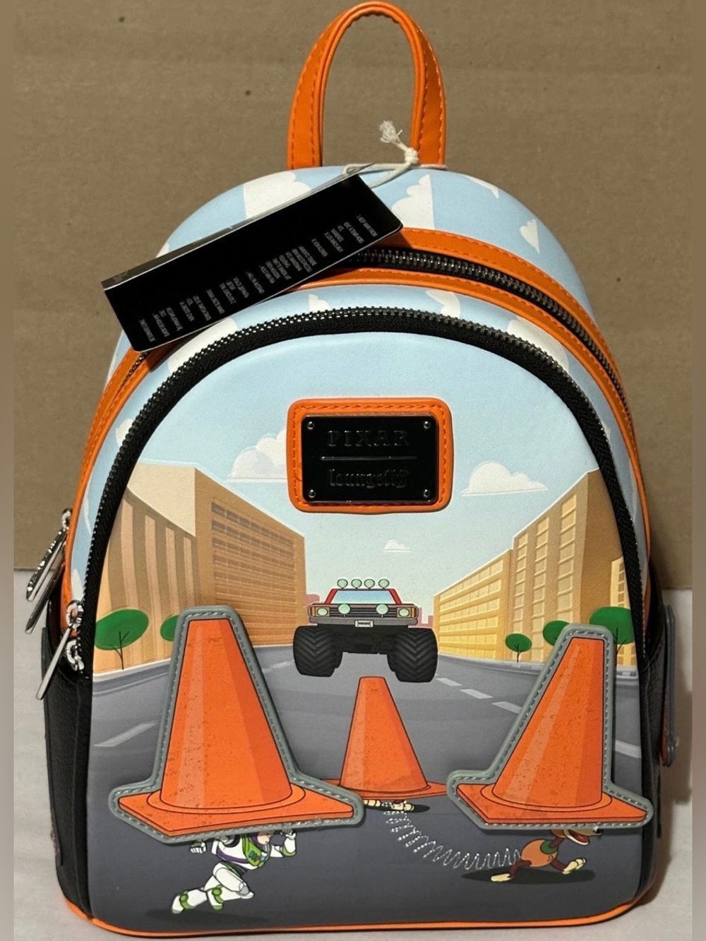 Loungefly Disney Pixar Toy Story 2 Walking Cones Scene Mini Backpack Exclusive